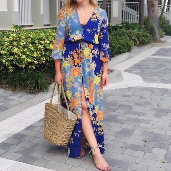 Guess Floral Kimono Size Medium - Picture 7 of 12